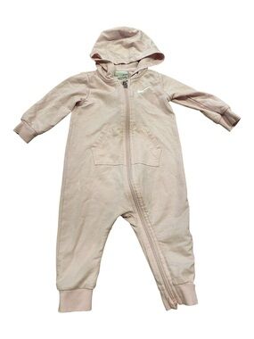 Nike Baby Pink Romper Sleeper Zip Up Suit 9 month Girl 4/$20 🛑